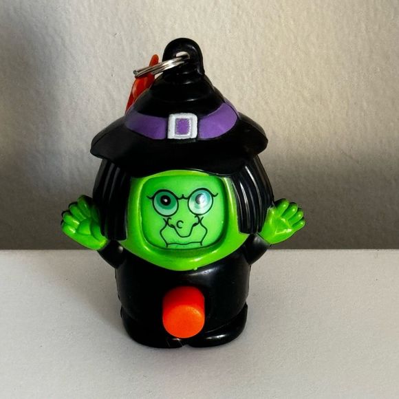 Vintage  Halloween Plastic Spinning Face Witch - Picture 1 of 8